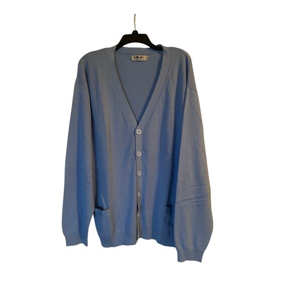 GUC Lavane New York Men's Light Blue Cardigan Sweater Size XXL - Picture 1 of 7